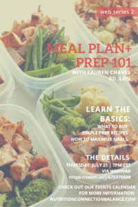 Meal Plan + Prep 101