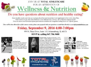 Wellness and nutrition flyer 2016